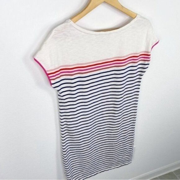 Boden Paulina Jersey Dress Ivory Multi Stripe Size 6 - Picture 4 of 7